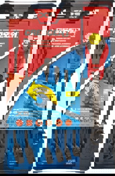 Ratcheting Combination Wrench Set: 7 Pc, 1/2